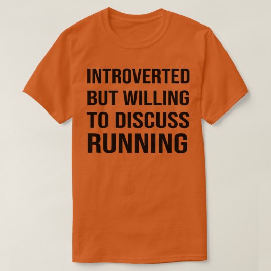 Vorgestellt, aber willens zu diskutieren RUNNING F T-Shirt (Design vorne)