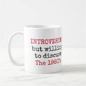Vorgestellt bereit, über die Funny Quotes der 1980 Kaffeetasse (Links)
