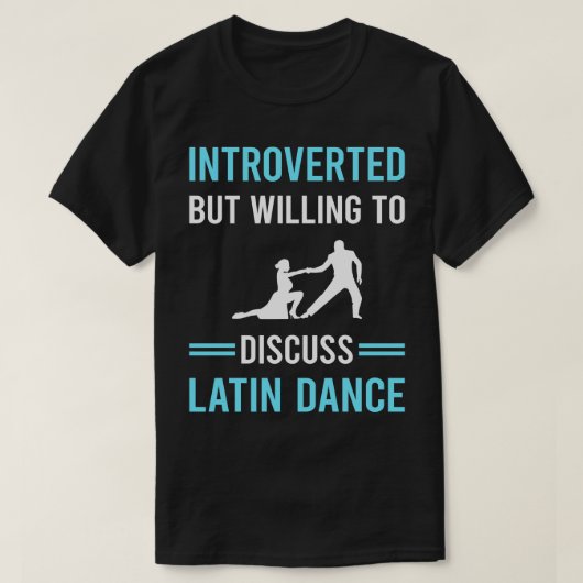 Vorgestellt Latin Dance Dance Tänzer T-Shirt (Design vorne)