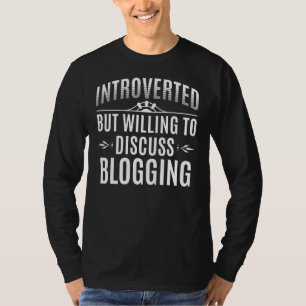 Vorgestelltes Bloggen T-Shirt