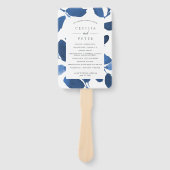 Vorgestelltes botanisches Hochzeitsprogramm | Indi Fächer (Vorderseite)