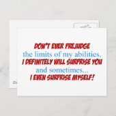 vorgreifen postkarte (Vorne/Hinten)