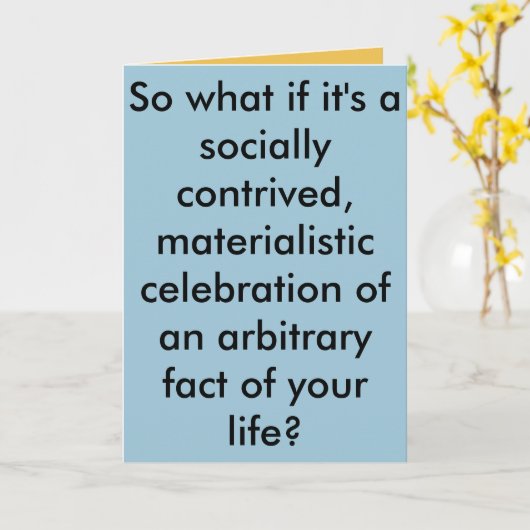 Vorhandene Geburtskarte Karte (Gelbe Blume)