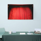 Vorhang aus roter Bühne Foto Banner (Messeveranstaltung)