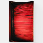 Vorhang aus roter Bühne Foto Banner (Vertikal)