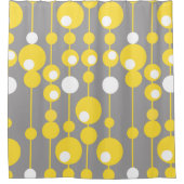 Vorhang des Bads Anhängige Bereiche Gelb und Grau (Vorderseite)