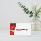 Vorhang des Handöffnungstheaters Visitenkarte (Stehend Vorderseite)