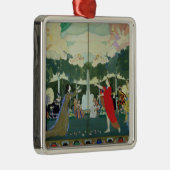 Vorhang-Entwurf für das "freie Theater" herein Silbernes Ornament (Rechts)