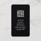 Vorhang Fenster Abdeckung benutzerdefinierte QR-Vi Visitenkarte (Rückseite)