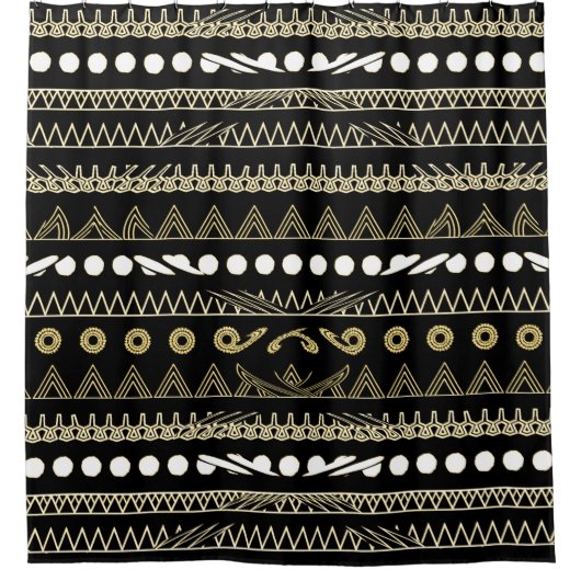 Vorhang für Abstrakte Motif-Design-Dusche im afrik (Vorderseite)