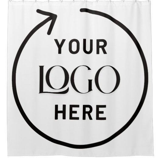 Vorhang für benutzerdefinierte Logo-Dusche (Vorderseite)