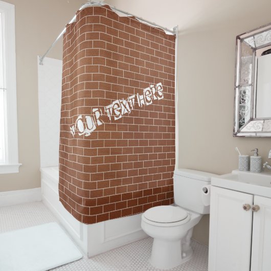 Vorhang für benutzerdefinierte Text-Dusche mit ein (Beispiel)