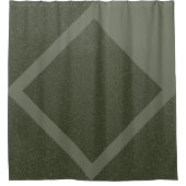Vorhang für die Moosgrüne Diamantdusche (Vorderseite)
