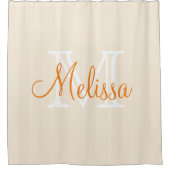 Vorhang für Mit Monogramm Dusche - Name Initials (Vorderseite)