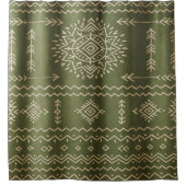 Vorhang für Mute Sage Green Dusche (Vorderseite)