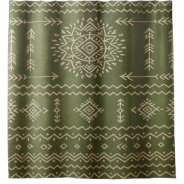 Vorhang für Mute Sage Green Dusche