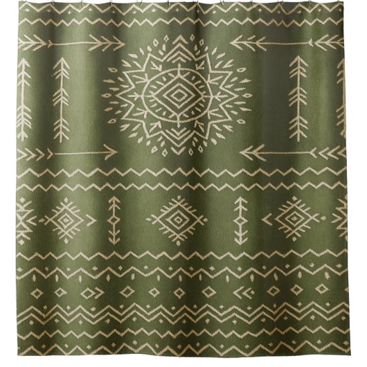 Vorhang für Mute Sage Green Dusche (Vorderseite)