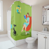 Vorhang für weibliche Dusche (Beispiel)