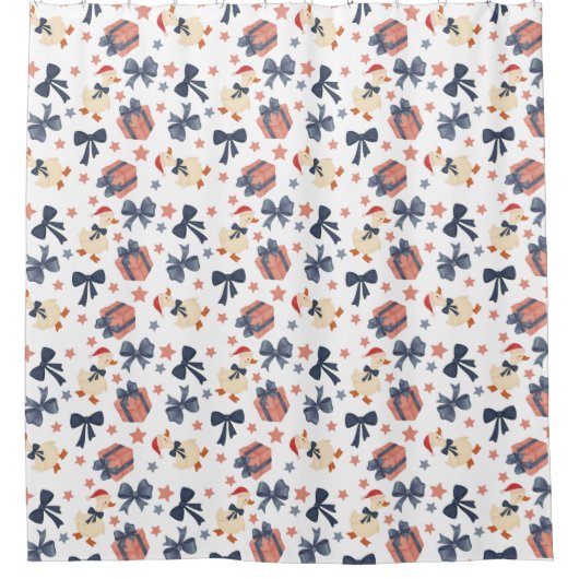 Vorhang für Weihnachtsdusche (Vorderseite)