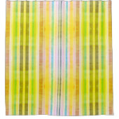 Vorhang mit orangefarbenem und grünem Streifen (Vorderseite)