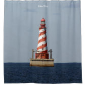 Vorhang mit weißer Dusche (Vorderseite)