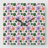 Vorhang Quadratische Wanduhr (Vorderseite)