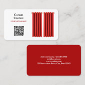 Vorhang Shop Custom QR Visitenkarte (Vorne/Hinten)