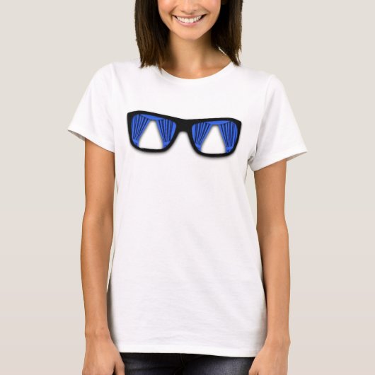 Vorhang Sonnenbrille Funny Shirt (Vorderseite)