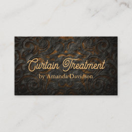 Vorhangbehandlung Seamstressklassiges Gewebe Visitenkarte