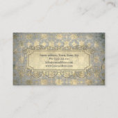 Vorhangbehandlung Vintage Stoffe Shop Card Visitenkarte (Rückseite)