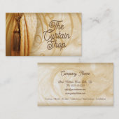 Vorhänge Behandlung Vintager Visitenkarte (Vorne/Hinten)