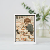 Vorhänge für Kinder von Jessie Willcox Smith Postkarte (Stehend Vorderseite)