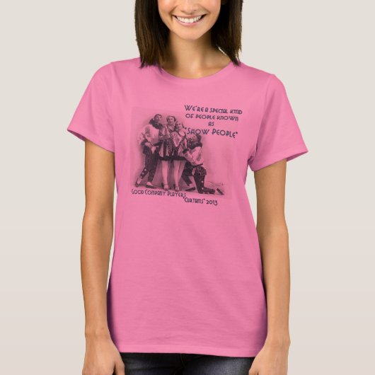 VORHÄNGE grundlegender T - Shirt "der Show-Leute" (Vorderseite)