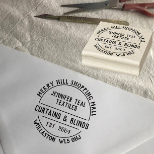 Vorhänge und Blindfarben Briefmarke aus Gummi Gummistempel