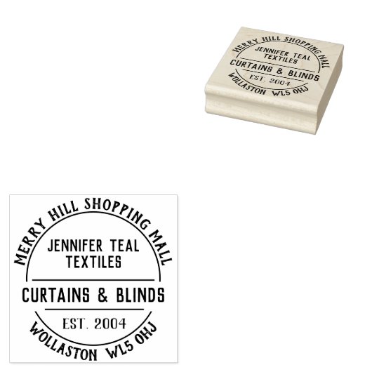 Vorhänge und Blindfarben Briefmarke aus Gummi Gummistempel (Stempel)