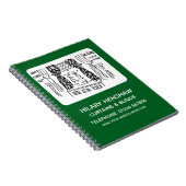 Vorhänge und BlindNotebook Notizblock (Rechte Seite)