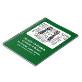 Vorhänge und BlindNotebook Notizblock (Linke Seite)