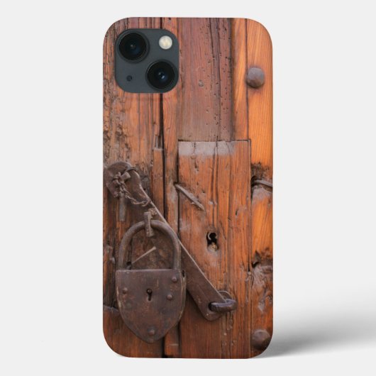 Vorhängeschloss an der Holztür Case-Mate iPhone Hülle (Rückseite)