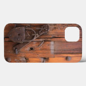 Vorhängeschloss an der Holztür Case-Mate iPhone Hülle (Rückseite (Horizontal))