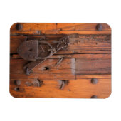 Vorhängeschloss an der Holztür Magnet (Horizontal)