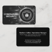 Vorhängeschloss Cyber-Tech-Hintergrund Visitenkarte (Vorne/Hinten)