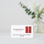 Vorhangladen Visitenkarte (Stehend Vorderseite)