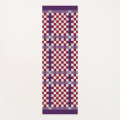 Vorher geprüfter Name Monogram Violet Berry Yogamatte (Vorderseite)