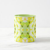 Vorher individueller Monogramm Gelber Grüner Star  Tasse (Zentrum)