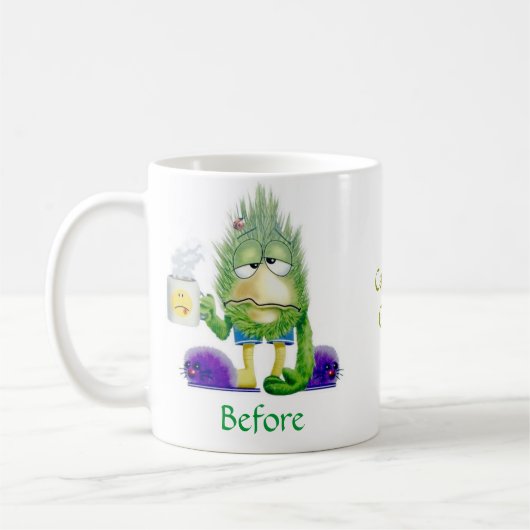 Vorher und nachher kaffeetasse (Links)