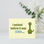 Vorher war es cool postkarte (Stehend Vorderseite)
