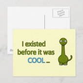 Vorher war es cool postkarte (Vorne/Hinten)