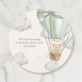 Vorher warte Teddy Bären Minze Pop es, wenn sie Po Geschenkanhänger (Rückseite)