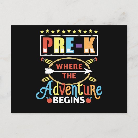 Vorher, wo das Abenteuer beginnt Postkarte (Vorderseite)