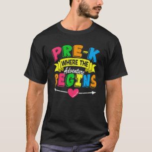 Vorher, wo das Abenteuer LehrerInnen wieder anfang T-Shirt